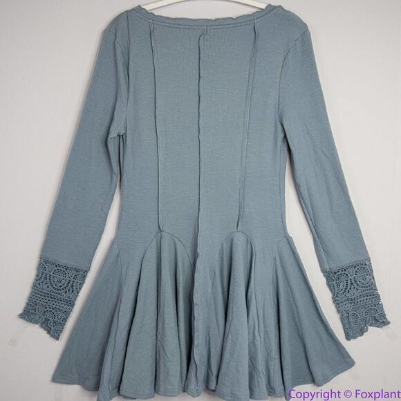 NEW Free People Little Love Thermal Mini Dress , M - Picture 10 of 16